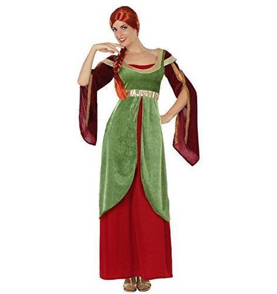 Middeleeuws dames jurk met grote mouwen