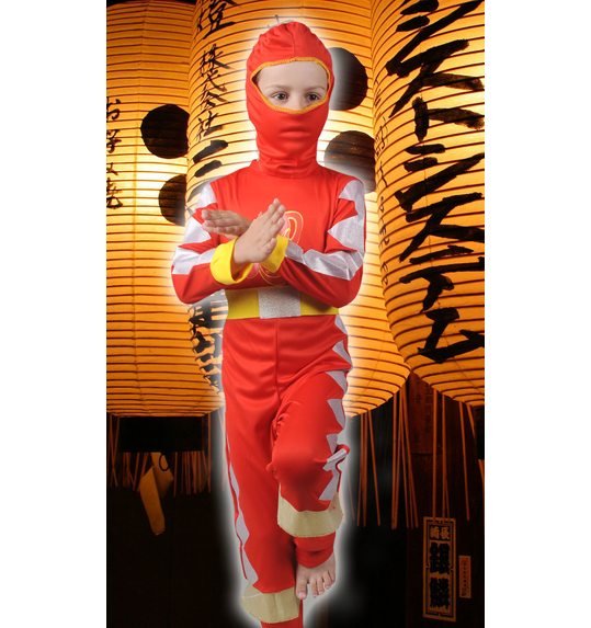 Ninja jongen rood