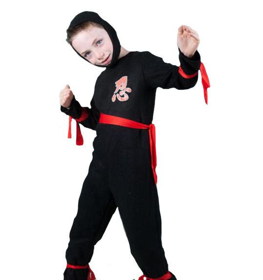 Ninja jongen zwart
