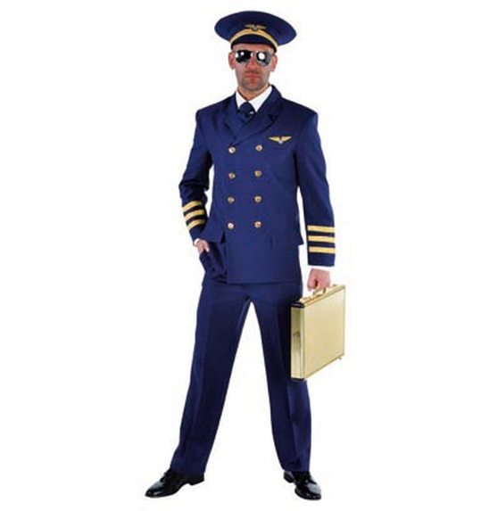 Piloot deluxe verkleed kostuum