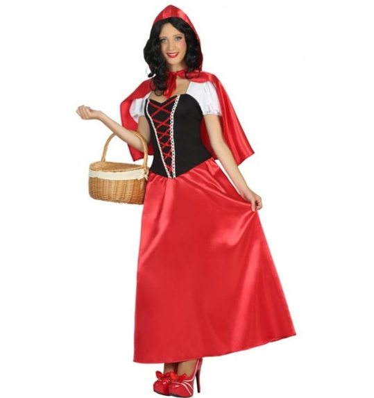 Roodkapje dames verkleed jurk voor carnaval