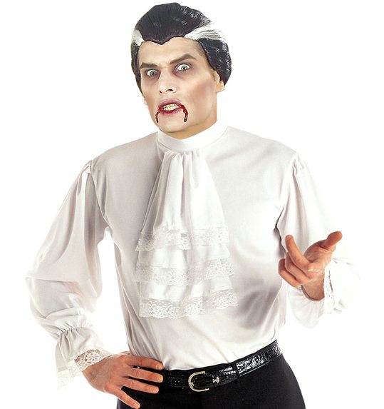 Shirt Dracula met jabot XL