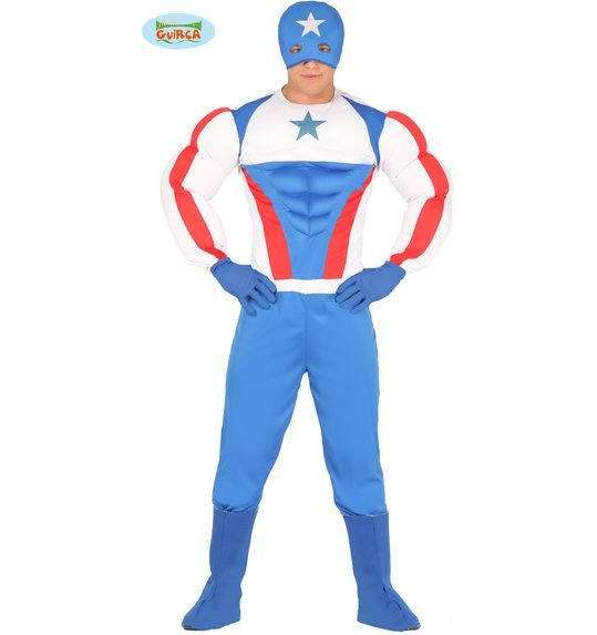 Super held kostuum voor mannen