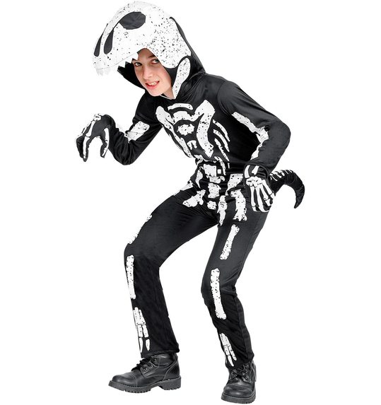 T-rex skelet kostuum voor jongens