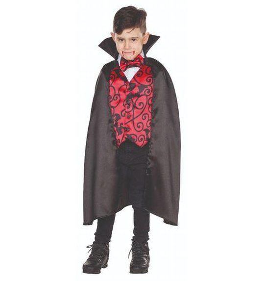 Vampier cape met ondervestje voor kinderen