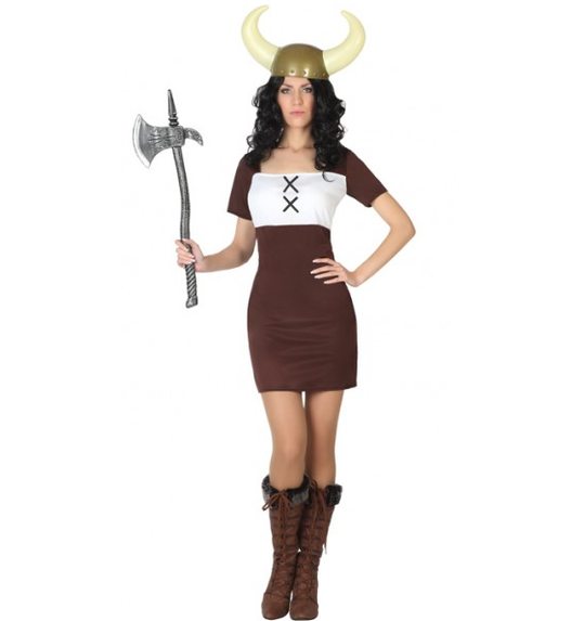 Viking dame carnavalskostuum