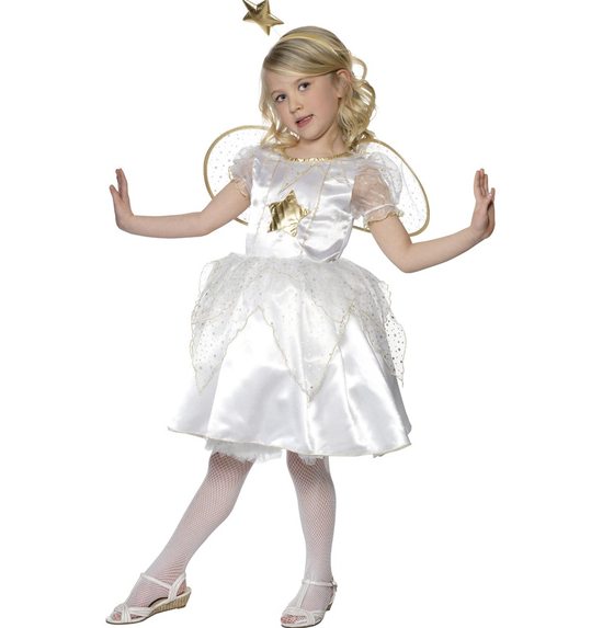 Witte fee engel kostuum voor meisjes
