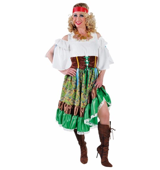 Zigeunerin dames verkleed jurk