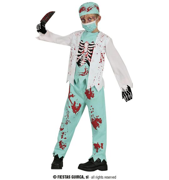 Zombie chirurg kostuum voor jongens