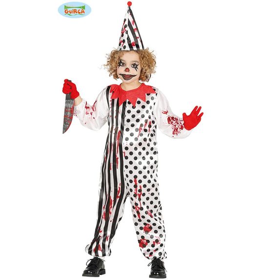 Zombie clown pak voor kinderen