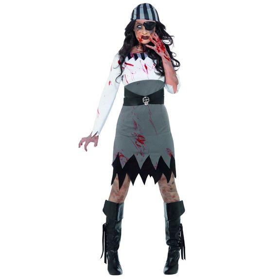 Zombie piraten vrouw kostuum