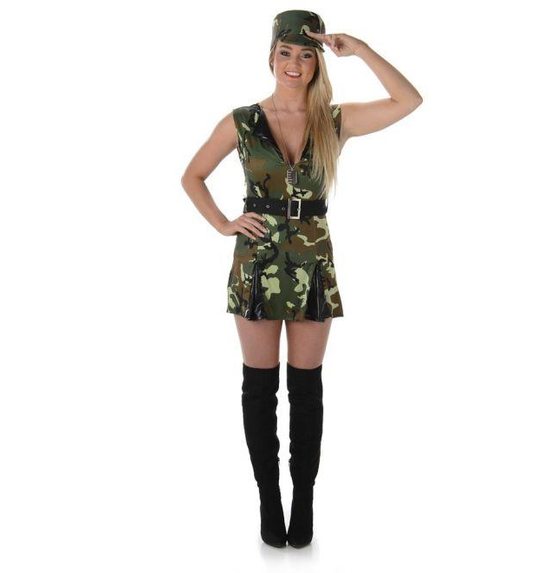 army leger jurk voor dames