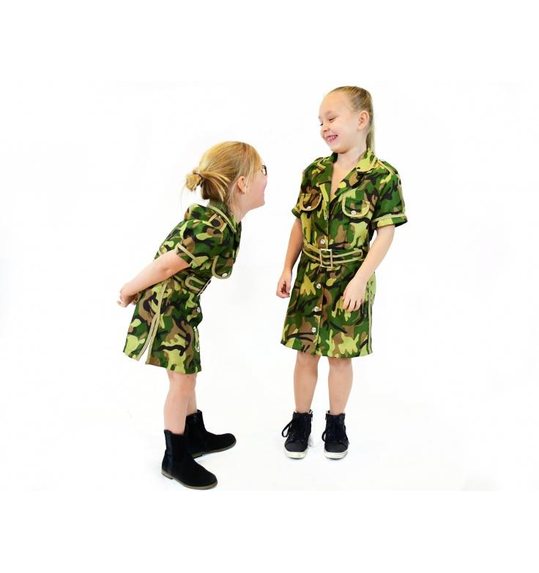 army leger jurk voor meisjes