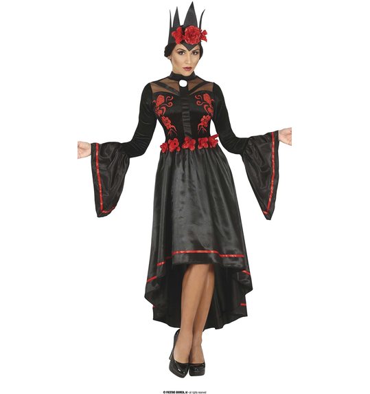 dark queen halloween jurk