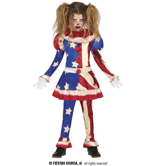 halloween clown meisje Patriot