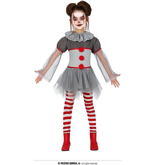 killer clown meisjes kostuum