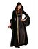 middeleeuwse dame zwarte jurk