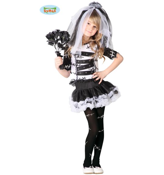 monsterbruid halloween jurk voor meisjes