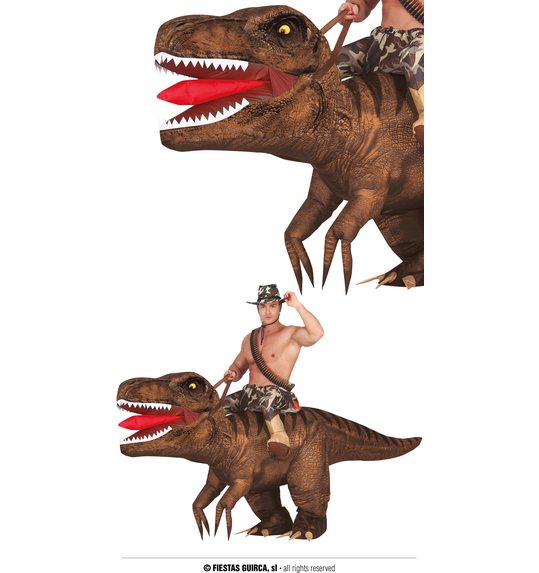 opblaasbare dinosaurus kostuum