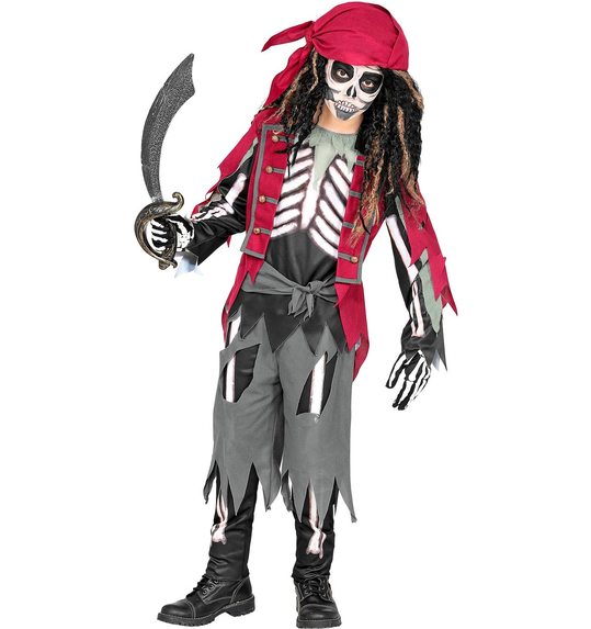 piraat skelet kostuum voor jongens