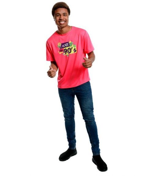 roze jaren 80 t-shirt
