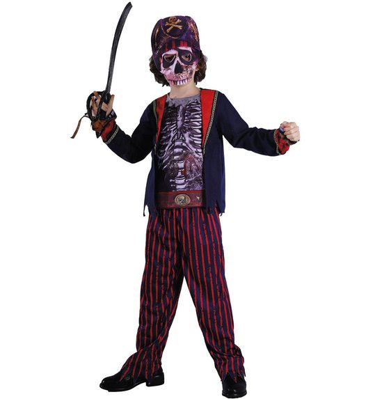 zombie piraat kind kostuum