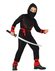 zwart ninja kostuum voor kinderen