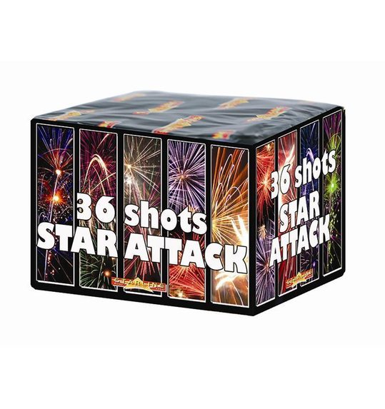 Star attack vuurwerk batterij 36 shots